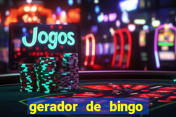 gerador de bingo cha de bebe